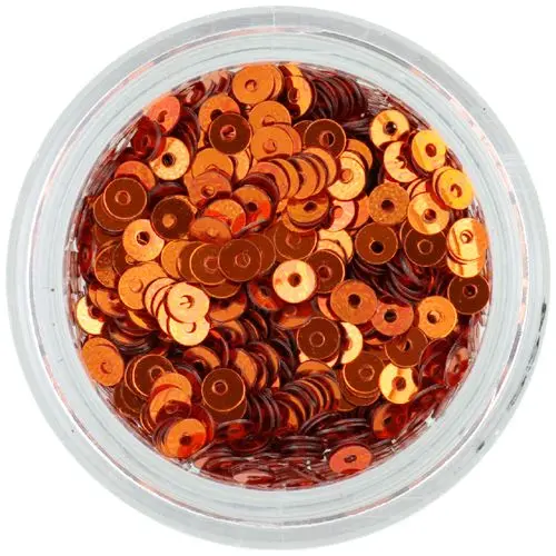 Körömdísz – bronz színű CD flitter