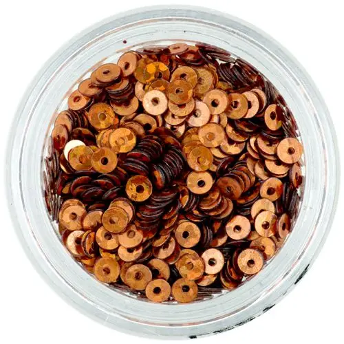 CD flitterek – réz színű lyukas kör