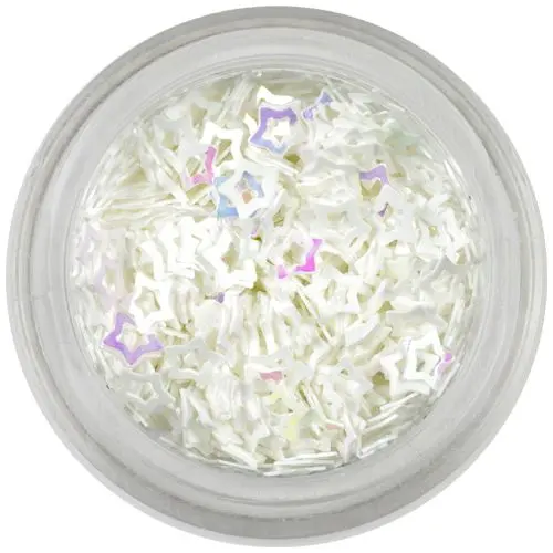 Flitter - lyukas csillag, fehér