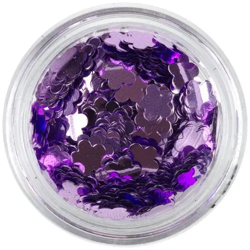 Flitter - virágok, világoslila