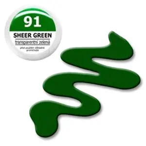 Színes UV zselé – EBD 91 Sheer Green 5g