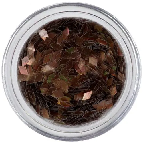 Díszítő konfetti - gyémántok, barna