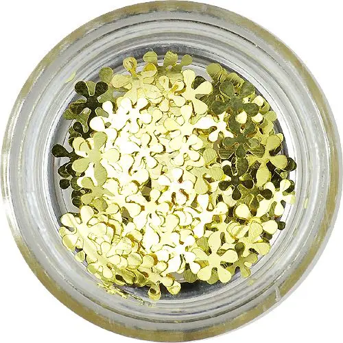 Fém körömdísz - virágocskák