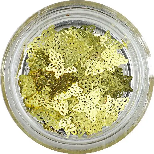 Fém körömdísz - lepkék