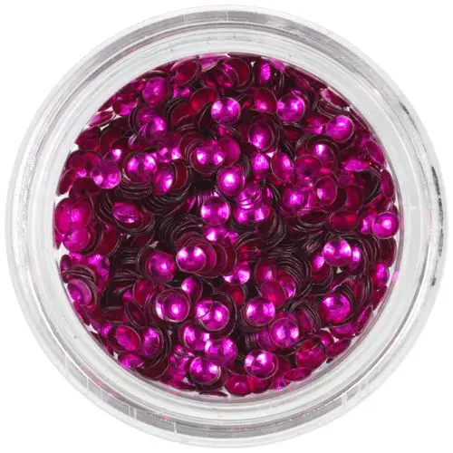 Flitterek - 3D kagylók, ciklámen