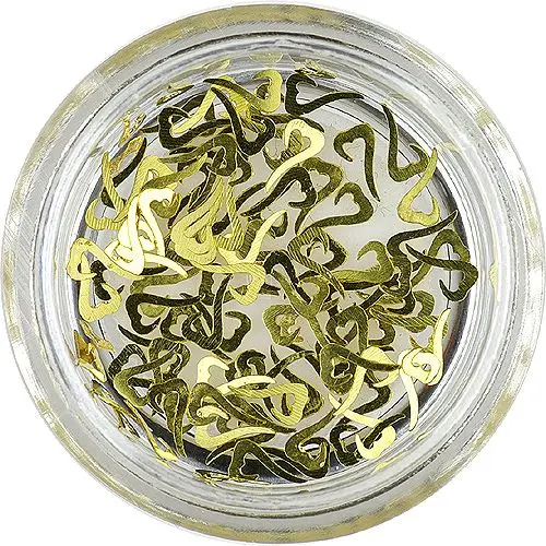 Aszimmetrikus szívecskék - fém díszek