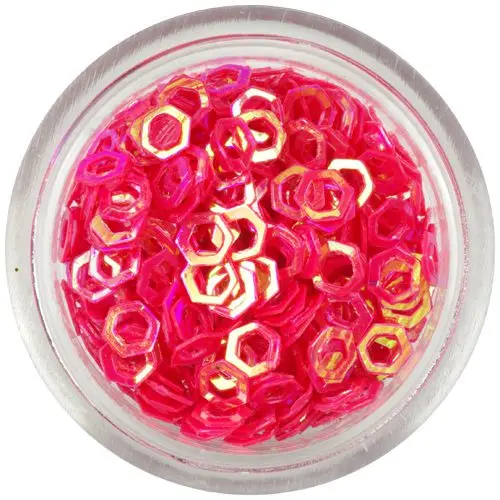 Flitterek - ívelt hatszögek, korall