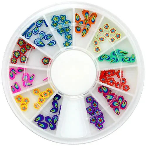 Nail art fimo szett - virágok, szirmok