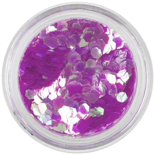 Ciklámen konfettik - hatszögek, aquaelements