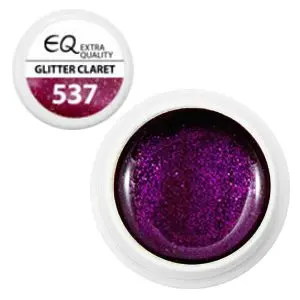 Extra quality UV zselé - 537 Glitter Claret