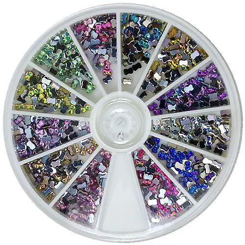 Díszítő kövecskék, szett – maslik, hologramm