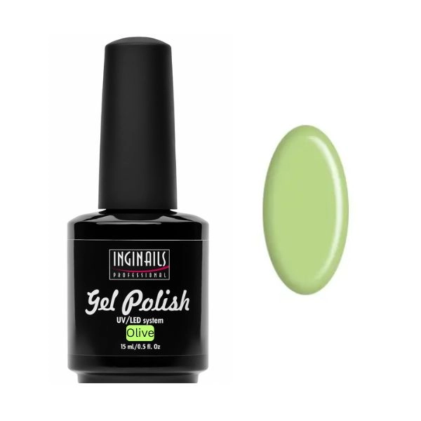 Inginails Zselés lakk körmökre, 3in1 - Olive 15ml/gél lakk készítés