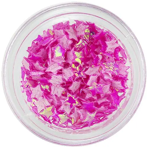 Textil csillagok - rózsaszín opálos