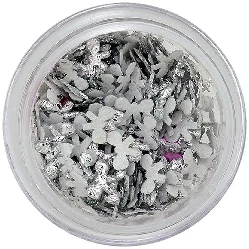 Ezüstszínű textil masnik