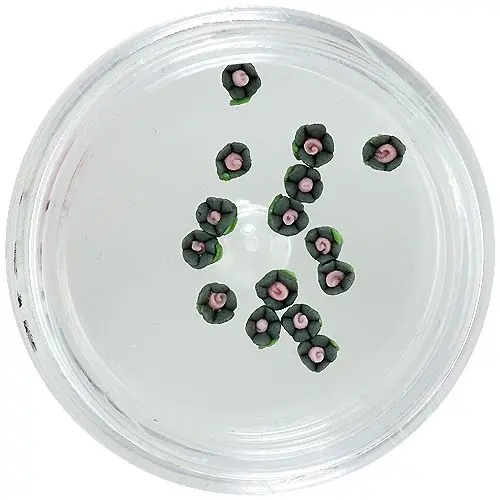 Porcelán virágocskák – zöld