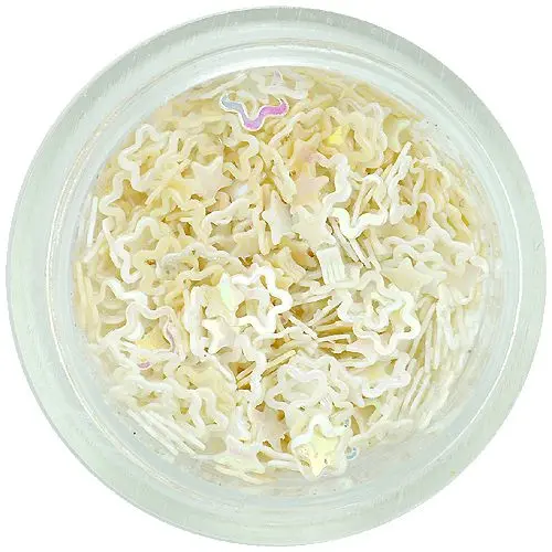 Fehér virágok körmökre - ívek