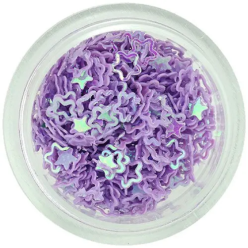 Lila virágok körmökre – ívek