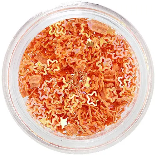 Narancssárga virágok körmökre – ívek