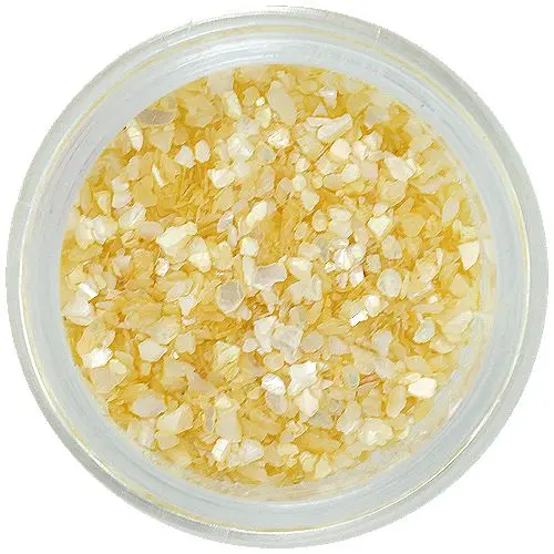 Nail art díszek – rendszertelen törmelék, világossárga