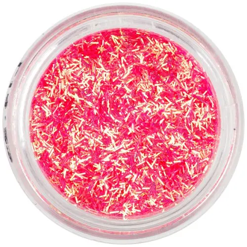 Szálak - nail art dísz, élénk korall