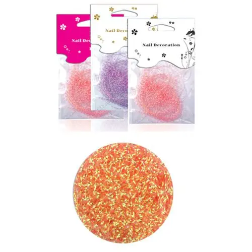 Dekorációs fonalak, zacskós - narancssárgás piros