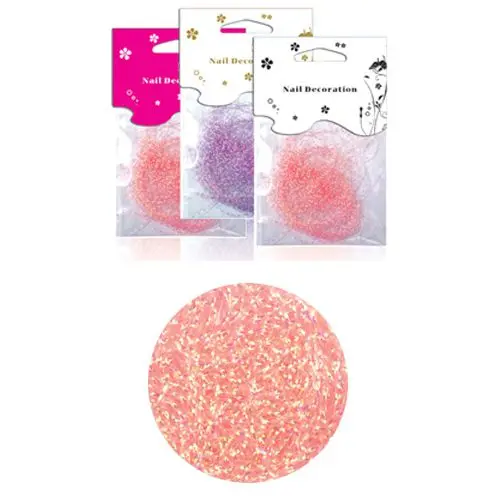 Konfetti, zacskós - lazacrózsaszín