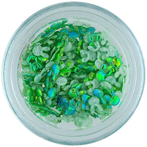 Textil nyuszi – zöld