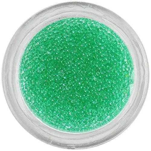 Körömdíszek - 0,5mm, mentazöld gyöngyök