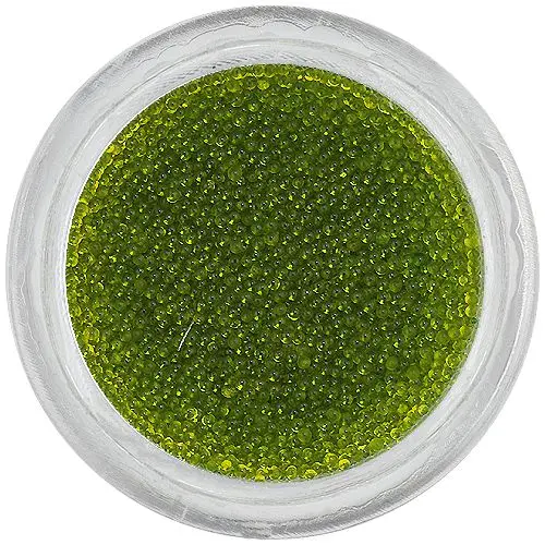 Körömdíszítő gyöngyök 0,5mm - olivazöld