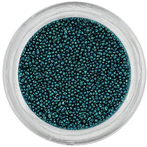 Körömdíszítő gyöngyök 0,5mm - sötétzöld
