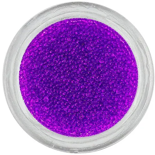 Élénklila gyöngyök körmökre, 0,5mm