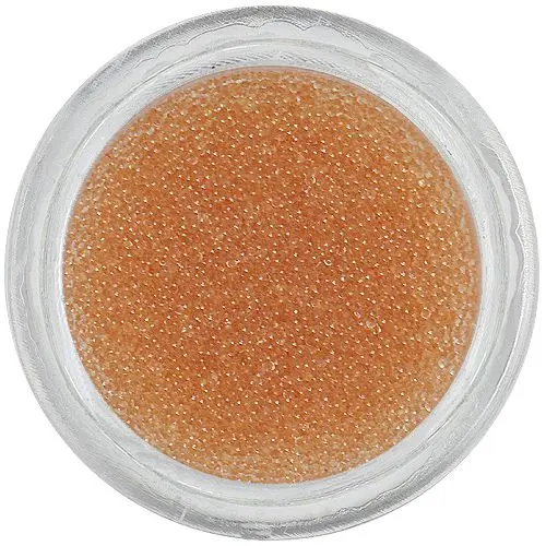 Nail art díszek - világosbarna gyöngyök, 0,5mm