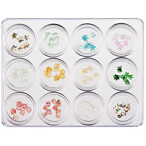 Díszítő készlet mix, 12db - finoman darabolt 5g