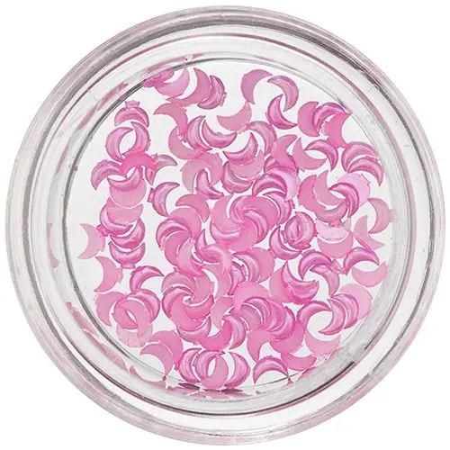 Gyöngyházas holdacskák körmökre – rózsaszín