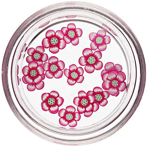 Fimo virágszeletek körömdíszítésre