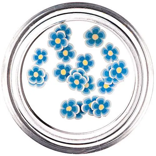 Fimo gyurma körömdíszek - virágszeletek