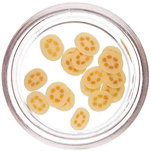 Fimo díszek körömre - banánrúd szeletek