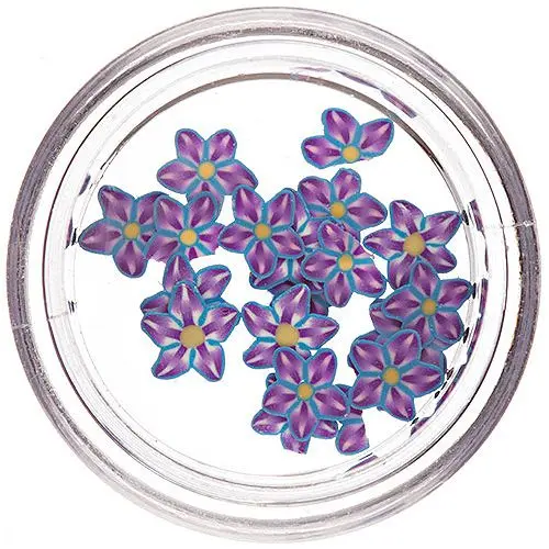 Fimo körömdíszek - virágszeletek