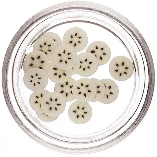 Körömdíszítő gyurma banán szeletek