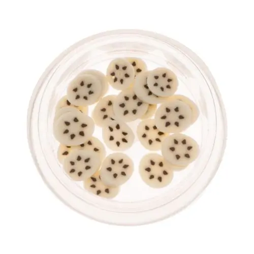 Fimo díszek körömre - szeletelt banánrúd