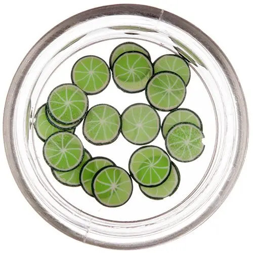 Fimo díszek - zöldcitrom szeletek